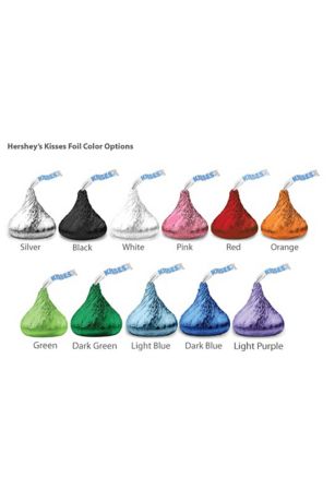 DB Exclusive Pers Colored Foil Hershey Kisses David's Bridal